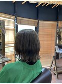 【ホワイトグレージュ/ミニウルフ/デジタルパーマ】千葉香奈