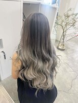 ワク 藤沢店(waku) バレイヤージュ ハイトーン ホワイトベージュ