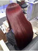 ブリーチなし“育てるレッド”※ベース明るさ必須