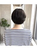 【AKANE】丸みショートボブ×オリーブ