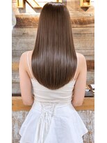 キース ヘアアンドメイク 恵比寿(kith. hair&make)&nbsp;ブリーチなし明るめミルクティーカラー 髪質改善トリートメント