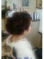 かぐや姫 エルモード フェレ美容室 行徳店 振り袖着物+ヘアーセット