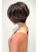 とれかけパーマを生かしたナチュラルラフなショート