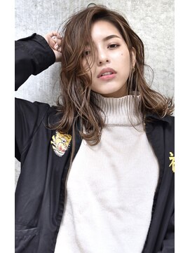 ロロ(ro-ro) plumyイルミナx外ハネボブxアッシュブラウンxネオウルフ