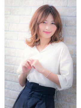 ソア 武蔵小杉(SOAR) オリーブカラー＆ハイライトカラーの小顔セミウェットウェーブ