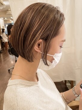 メイクス 表参道(MAKE'S omotesando) ［福嶋潤也］21//カーキグレージュ/大人かわいい/ボブ/髪質改善