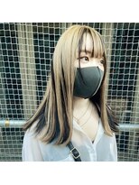 インク 渋谷(INK.)&nbsp;ボブ/フェザーバング/大人かわいい/グラデハイライト[渋谷]
