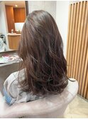 ekolu style 364/マロンベージュ/浮遊感ミディ
