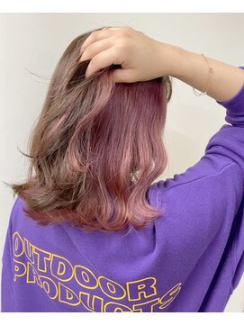 アイコニック 天神店(ICONIQ) インナーカラー★ピンクアッシュ