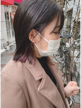 ルーカス(LUCAS) パープルアッシュ×ボブ