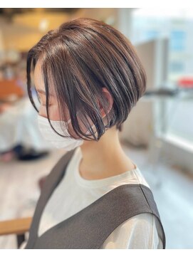 アットグレイス(@grace) ペールラベンダーカラー×ショートボブ金沢◎20代30代40代50代