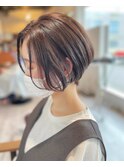 ペールラベンダーカラー×ショートボブ金沢◎20代30代40代50代