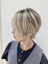 ヘアーライズ 池袋東口店(hair RISE)&nbsp;ホワイトベージュブリーチシャドールーツハイライト白髪染め