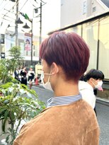 センスヘア(SENSE Hair)&nbsp;ブリーチ1回でできるカラー！カシスレッド☆