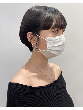 モリオフロムロンドン 松戸店(Morio from London) 【松戸　石山】丸みショートボブ 耳掛けショート