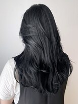 アイティーバイアルバム 藤沢店(IT by ALBUM)&nbsp;ブルーブラックレイヤーカット_グレージュカラーボブ_ba404931