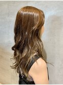 髪質改善/オリーブカラー/ロング/透明感カラー