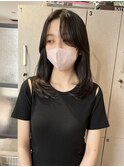 【 YOKE 】ミディアムレイヤー小顔顔まわり暗髪艶髪