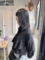 ロカ 表参道(loka)&nbsp;ミディアムヘア/アッシュカラー[表参道/ブリーチ/ハイライト]Mai