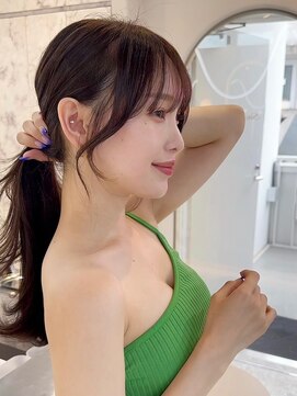 シーシンジュク 新宿南口(Sea shinjuku) 韓国風前髪×レイヤーカット【髪質改善/新宿/レイヤーカット】