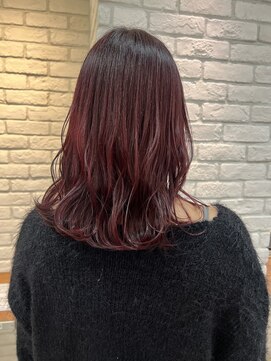 シュガー ヘアアンドネイル 仙台(SUGAR) イロジカケカラー◎ブリーチなしチェリーピンクカラー