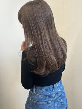 ロル 茅ヶ崎(l'or) 【l'or】ブリーチなしダブルカラーでつくるまろやかベージュ