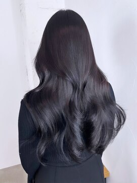 アルバム 新宿(ALBUM SHINJUKU) 美髪アッシュブラックレイヤーロングくびレイヤー_ba499721