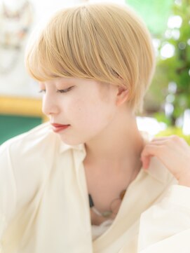 カバーヘア ブリス 北浦和(COVER HAIR bliss) ■艶感ハイトーンカラーマッシュルームヘア301-2北浦和10代20代