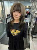 ロングウルフカットレイヤーカットシャギーウルフ裾カラー姫