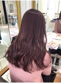 ピンクラベンダー  ピンクベージュ  透明感カラー