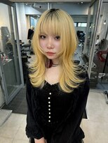 アリートウキョウ(ALLY TOKYO) シャギーウルフレイヤーカットミディアムウルフカットボブウルフ