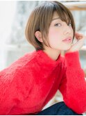大人かわいいナチュラルマッシュショートボブc6越谷20代30代40代