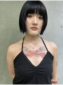 ボブ、切りっぱなしボブ