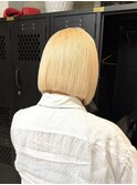 ブロンドカラー抜きっぱなしブリーチホワイトブリーチハイトーン