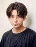 メンズカット＋艶感カラー＋眉カット　￥12000 [ メンズ/波巻き/メッシュ]