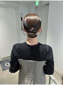 タイトシニヨン / シニヨンヘア / 結婚式ヘアアレンジ