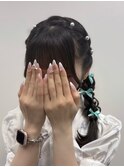 片側編みおろし