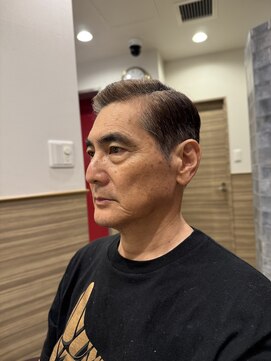 銀座マツナガ 神田店 50代60代大人オシャレクラシカル七三スタイルアイロンパーマ