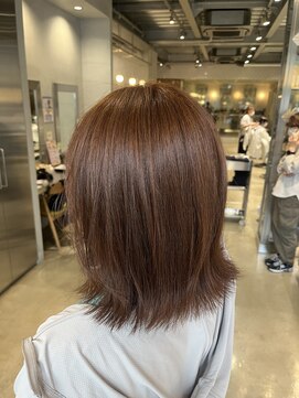 オーガニック リブ 川越(organic+live) 30代40代◎冬の暖色ヘーゼルベージュ×くびれミディ