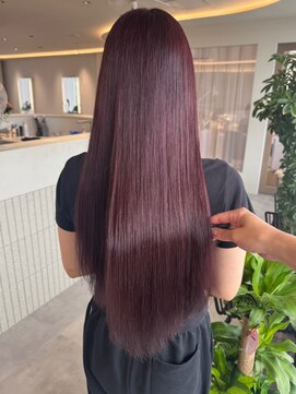 ビビバイベル(BiVi by BHEL) 桑名ロングレイヤーカットハッシュカット透明感カラー重めロング