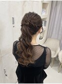 ボリュームカールふわふわポニーテール