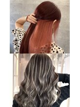 デザインカラーの技術＊ハイライト/インナーカラーお任せください