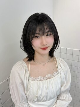 ミディアムレイヤー/大阪/梅田/茶屋町/マンツーマン/韓国/艶髪