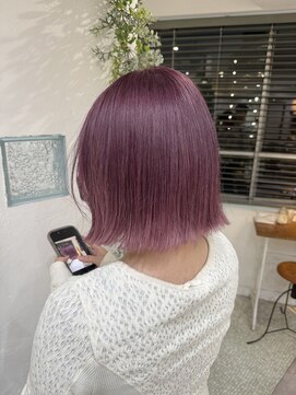 ロストシティ 横浜(LOST CITY) 20～30代/シナジー髪質改善カラー/切りっぱなしボブ/ブリーチ