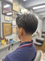 アイコン ブルー メンズ(I-CON #blue MEN'S)&nbsp;テーパーフェード×サイドパートスタイル