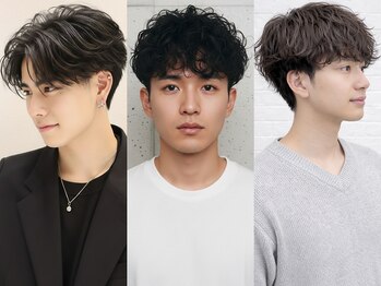 エテバイリリア メンズサロン 堺市駅前店(ete by LILIA.)の写真/【堺市駅徒歩2分】ヘッドスパやスパイラルパーマも◎再現性の高いスタイルで朝のセットも簡単に*