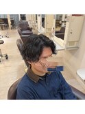 波巻きパーマ