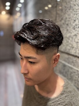 ヘアモード キクチ 銀座店 フェード×ウェーブパーマ