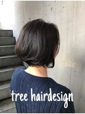 ノンブローでおさまる大人 ボブ 『Tree hairsalon 』本厚木