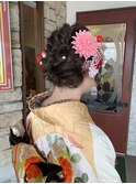 成人式のヘアアップ